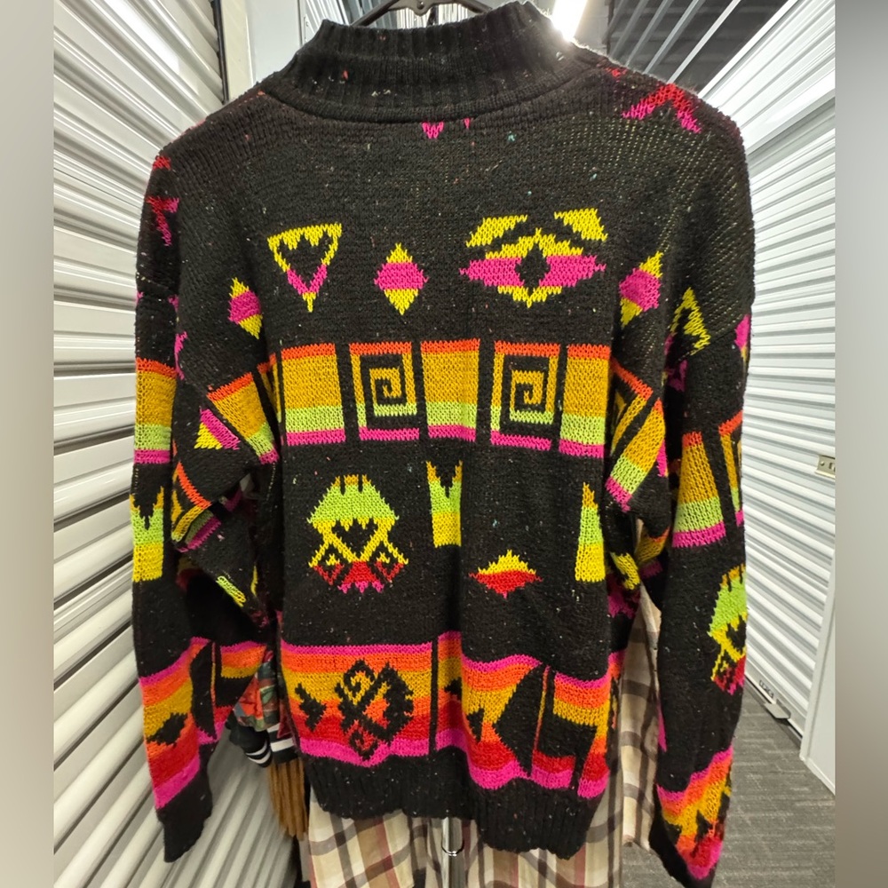 Colorful Geometric Pattern Sweater
